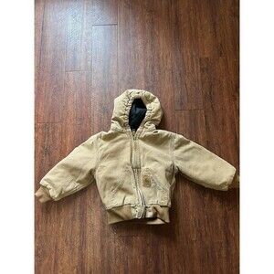 Kids (4T) - Carhartt  Quilted Lined Hooded Zip Jacket